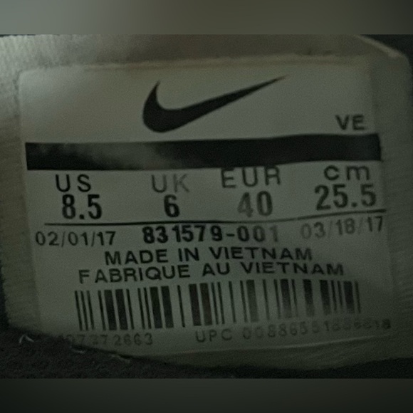 Nike Flex Adapt TR Womens Size 8.5 Running Shoes Sneakers Black White 831579-001 - Picture 8 of 8